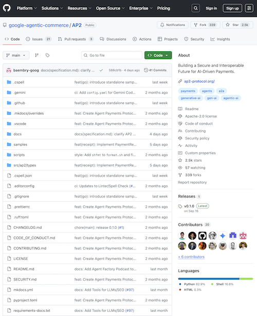 AP2 GitHub Screenshot
